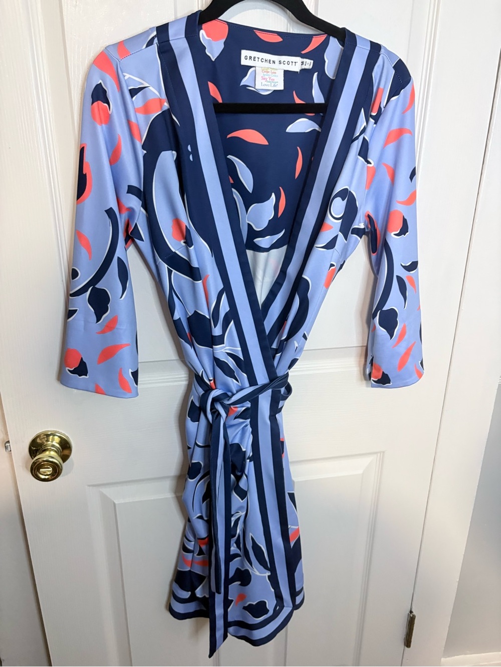 Gretchen Scott | Jersey Wrap Me Up Dress | Full Bloom | Size Medium - Picture 2 of 10